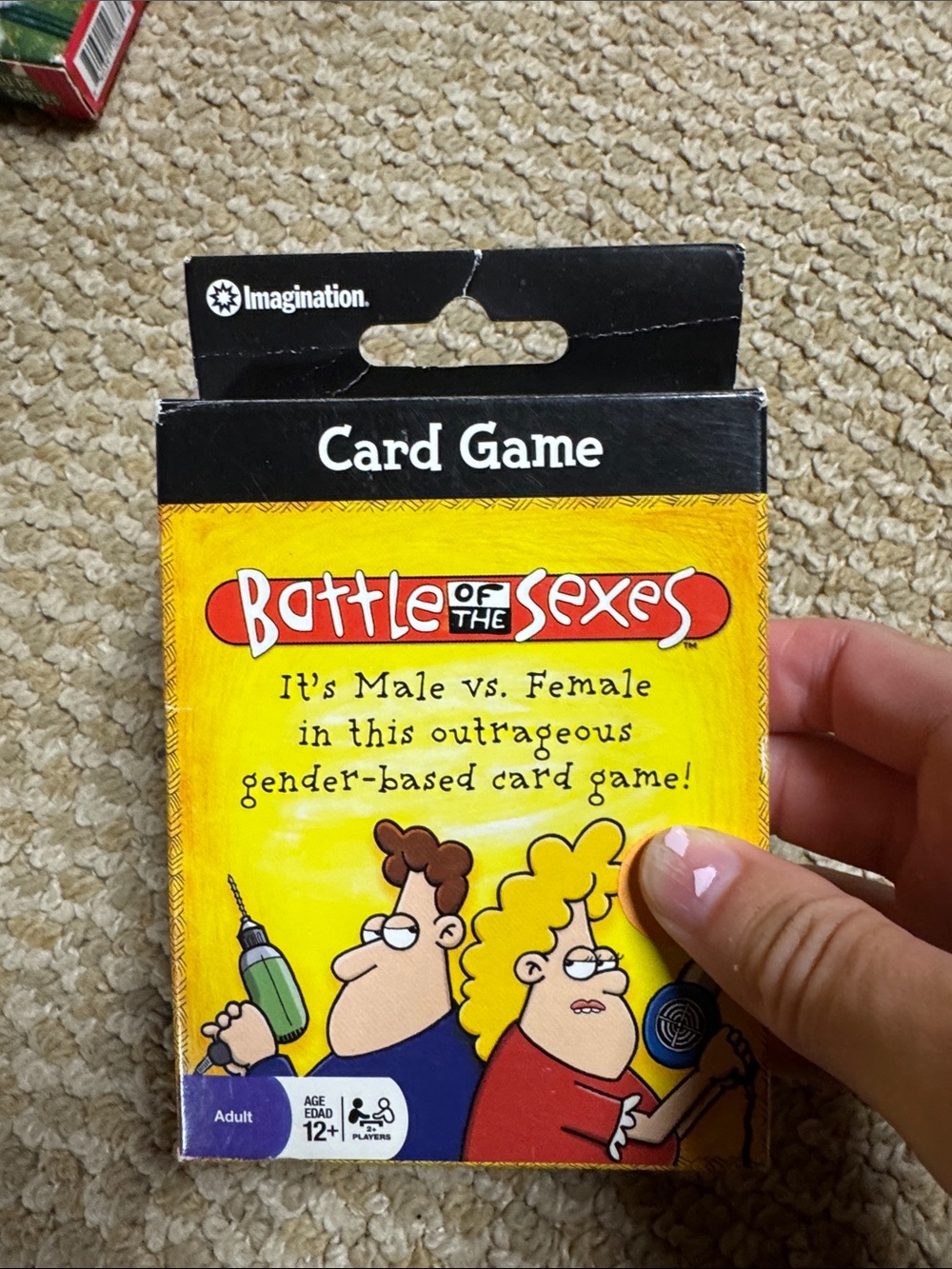 Imagination Battle of the Sexes Card Game - Yellow